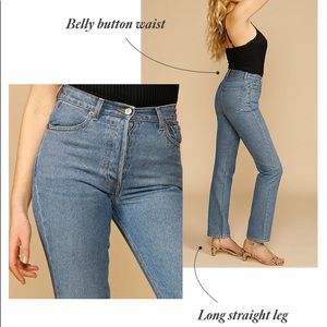 Rouje jeans in Montmartre cut, Indigo Stone wash, size 0-2